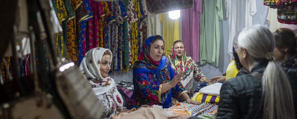 Une foire à Tabriz en Iran. [AFP - Morteza Nikoubazl]