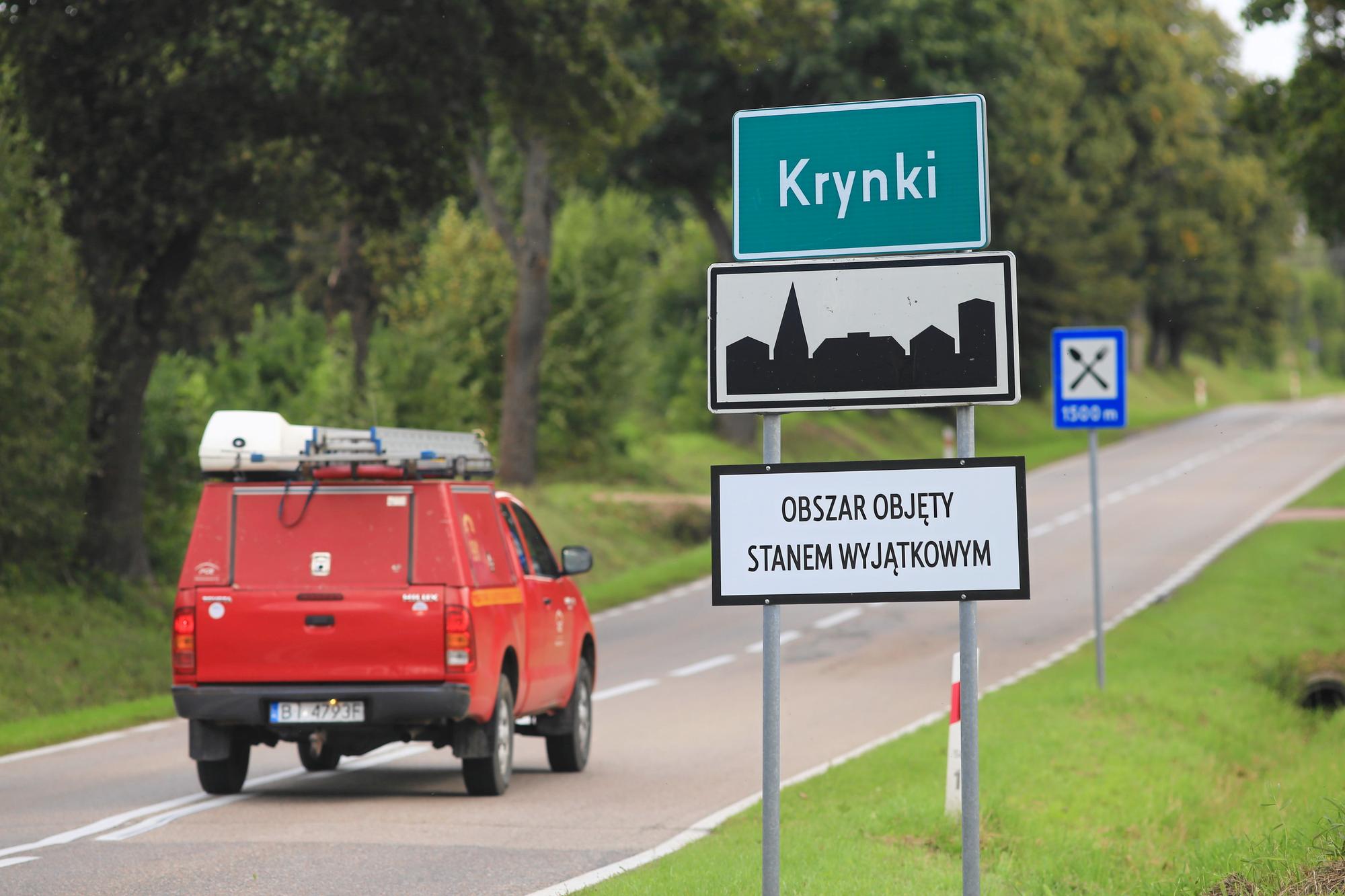 L'entrée de la ville ukrainienne de Krynky [Reuters - Agencja Gazeta]