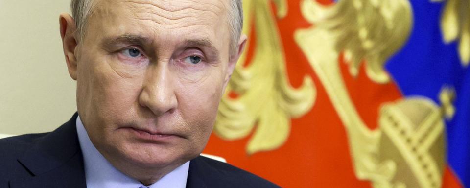 V.Poutine entame un 5e mandat à la tête de la Russie. [Keystone/Kremlin Pool Photo via AP - Gavriil Grigorov, Sputnik]