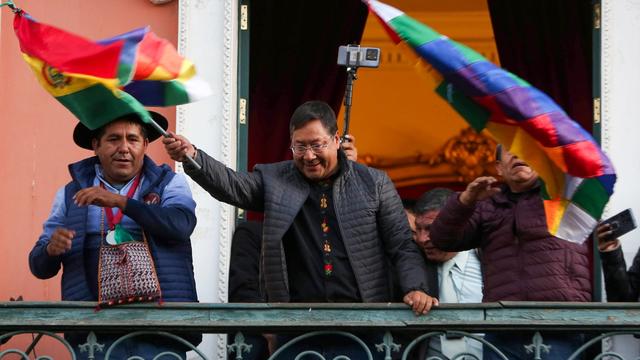 Le président bolivien Luis Arce a dénoncé une "tentative de coup d'Etat". [Keystone - Luis Gandarillas - EPA]