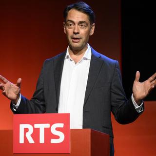 Pascal Crittin, directeur général de la RTS. [KEYSTONE - Laurent Gillieron]