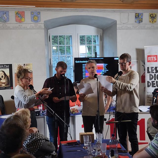 Les Dicodeurs au Château de Saint-Maurice du 7 au 11 octobre 2024. [RTS]