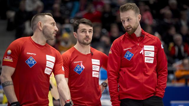 Benoît Schwarz (au centre) et ses coéquipiers du CC Genève iront en Finlande pour les Européens. [Freshfocus - Claudio Thoma]