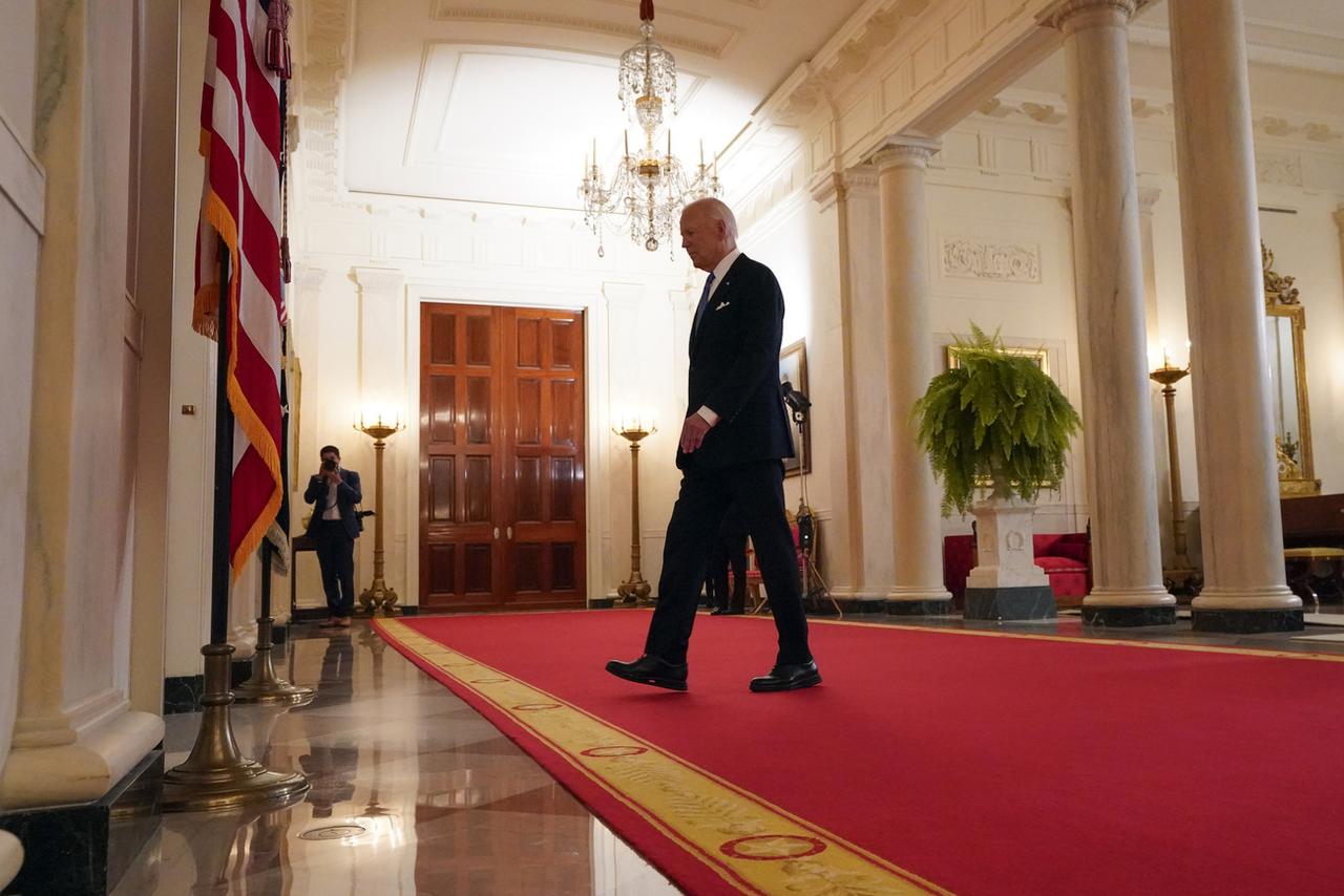 Le président Joe Biden après une conférence de presse le 1er juillet dernier. [KEYSTONE - JACQUELYN MARTIN]