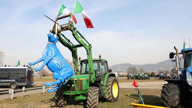 Les agriculteurs se mobilisent dans toute l'Europe.jpg [Keystone]