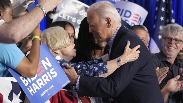 Joe Biden a livré un discours de campagne vendredi dans le Wisconsin, avant d'accorder une interview télévisée. [KEYSTONE - MANUEL BALCE CENETA]