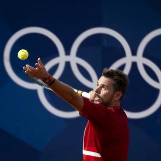 JO/Tennis: Stan Wawrinka en lice face au Russe Pavel Kotov pour une place au deuxième tour. [Keystone - Anthony Anex]