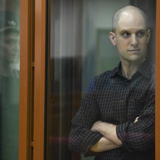 Le reporter du Wall Street Journal Evan Gershkovish enfermé à Iekaterinbourg en Russie. [Keystone/AP Photo - DR]