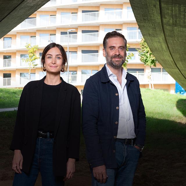 Charlotte Dufour, maître-assistante en littérature française à la Faculté des Lettres et Loïc Parein, avocat spécialiste en droit pénal, chargé de cours à la FDCA. [Unil - Félix Imhof]