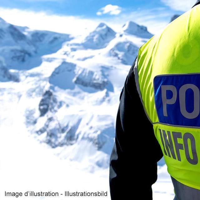 Un skieur perd la vie dans une avalanche à Saas-Grund (VS) (image d'illustration). [Police cantonale valaisanne]