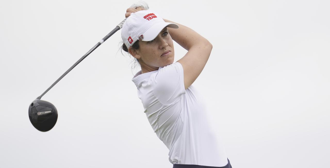 Albane Valenzuela a décroché une sélection historique pour le golf helvétique. [KEYSTONE - MATT YORK]