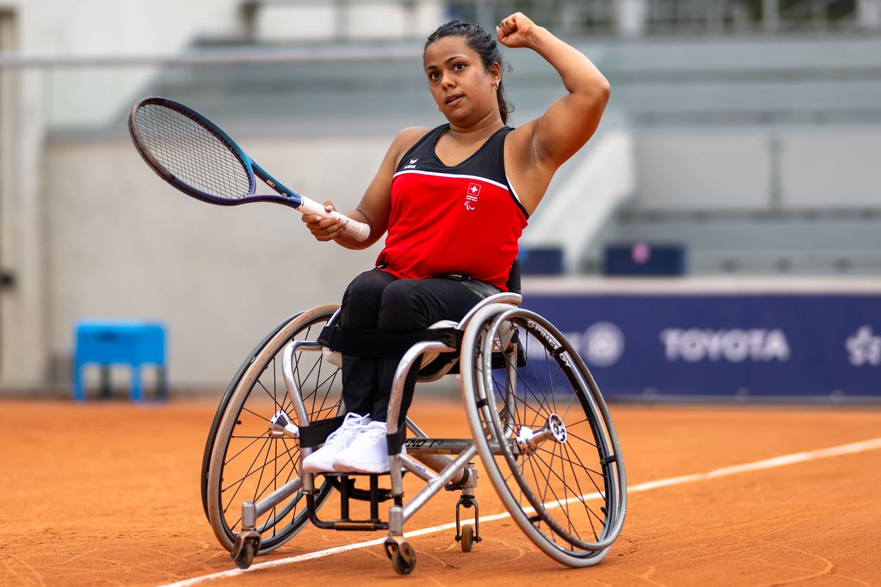 C'était un match particulier pour la Zougoise qui a pu jouer devant sa famille. [Swiss Paralympic]