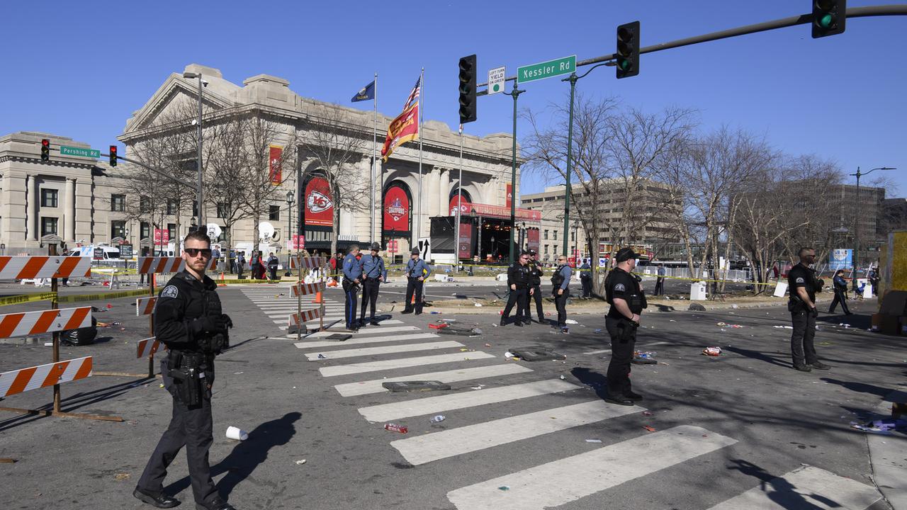 Une fusillade a eu lieu lors de la parade des gagnants du Superbowl à Kansas City. [Keystone - Reed Hoffmann]