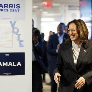 Kamala Harris dit avoir les soutiens nécessaires pour être la candidate démocrate. [Keystone]