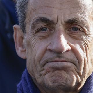 L'ex-président Nicolas Sarkozy a été condamné à un an de prison. [Keystone/Pool via AP - Ludovic Marin]