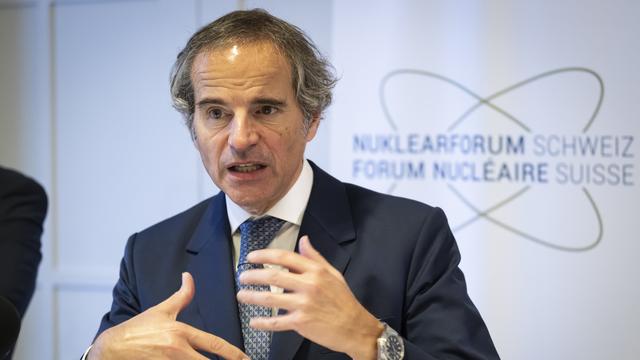 Le patron de l’Agence internationale de l’énergie atomique de passage en Suisse. [Keystone - Anthony Anex]