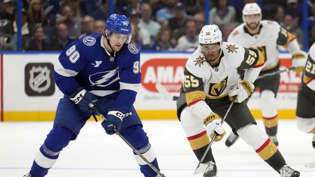 Moser a brillé de mille feux face aux Golden Knights. [KEYSTONE - CHRIS O'MEARA]