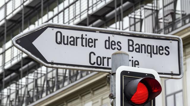 D’après le baromètre du cabinet de consultants EY, 96% des banques suisses ont réalisé un excellent exercice 2023. [Keystone - Martial Trezzini]