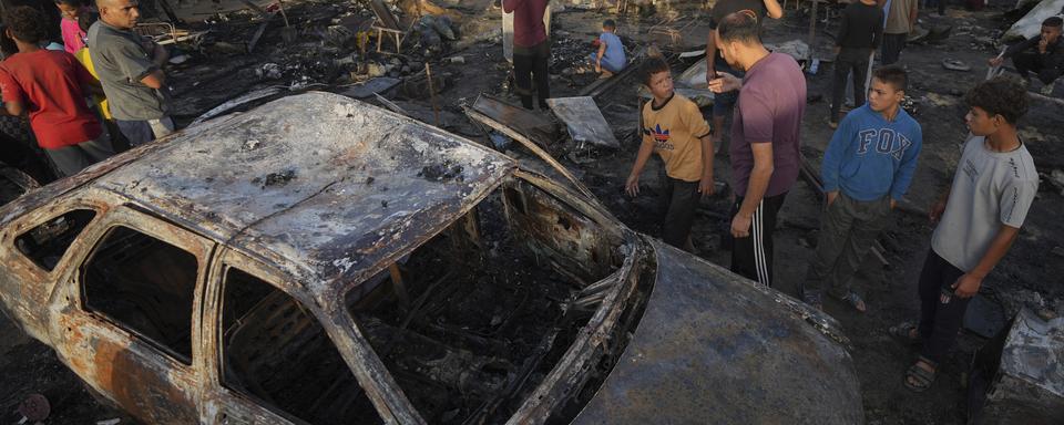 Israël continue son offensive au nord de la bande de Gaza. [Keystone]