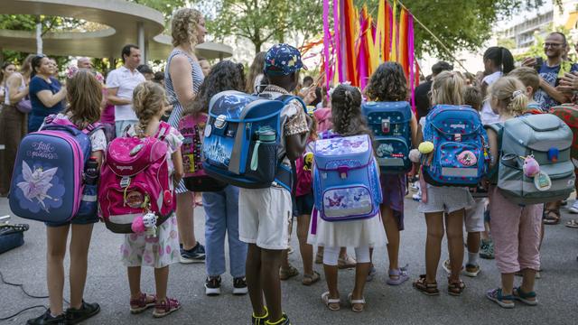 Légère augmentation du nombre d'enfants scolarisés en Valais. [Keystone]