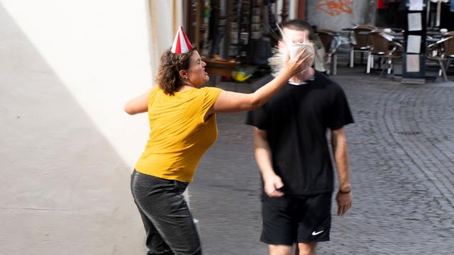 Le spectacle "Splatsch!" par le collectif des Lents. [Julian Misciali]