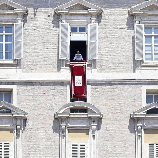 Le Pape Francis au Vatican, le 14 juillet 2024. [Keystone - EPA/Riccardo Antimiani]