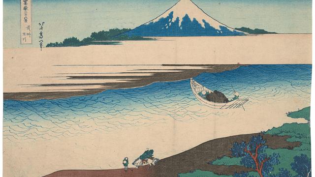 La rivière Tama (Tamagawa) dans la province de Musashi par Katsushika Hokusai en 1831. [Kunstmuseum Basel - Jonas Haengg]