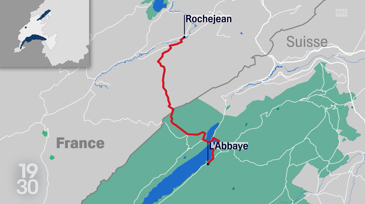 Carte du trajet de la Route des Rochat [RTS]