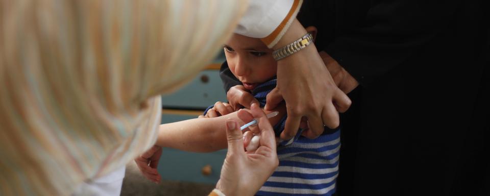 La polio a refait son apparition à Gaza. [Reuters - Ibraheem Abu Mustafa]