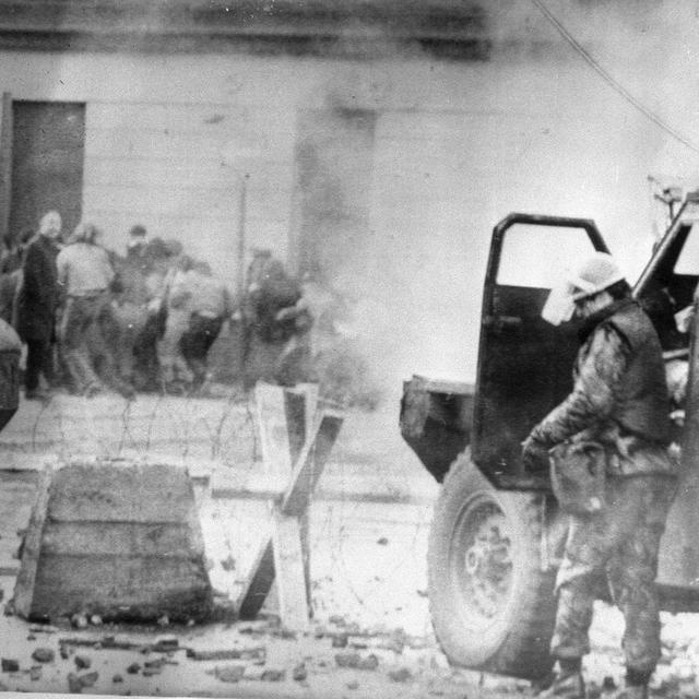 Le "Bloody sunday": Le 30 janvier 1972, des soldats britanniques tirent sur des manifestants en Irlande du Nord et font quatorze morts. [Keystone - AP Photo/PA Wire]