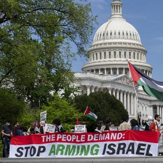 Le Congrès des Etats-Unis a approuvé près de 86 milliards de francs d'aide économique à Israël, l'Ukraine et Taïwan. [Keystone/AP Photo - J. Scott Applewhite]