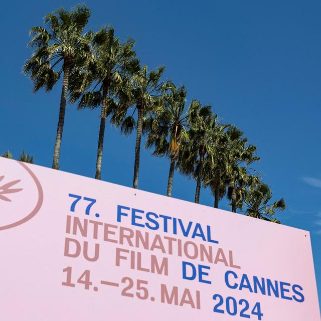 Au Village international du Festival de Cannes, le 13 mai 2024. [AFP - Sameer Al-DOUMY]