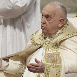 Le message politisé du Pape pour le jour de Noël. [Keystone - AP Photo/Andrew Medichini]