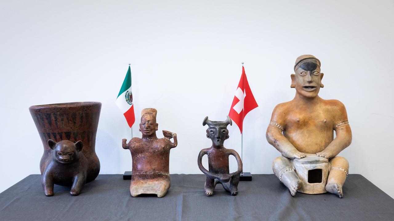 Des objets de cérémonies originaire du territoire mexicain. [Office fédéral de la culture - Oliver Moser]