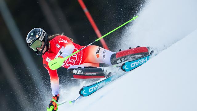 Camille Rast a une nouvelle fois été très solide. [Keystone - Georg Huchmuth]