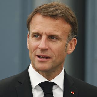 Emmanuel Macron. [Keystone - Ludovic Marin, Pool via AP]