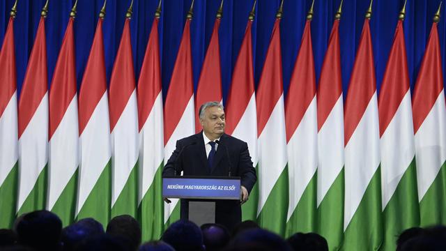 Le Premier ministre hongrois Viktor Orban. [Keystone - Szilard Koszticsak - MTI via AP]