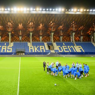 L'équipe de football d'Israël est de plus en plus boycottée. [Keystone - Laurent Gillieron]