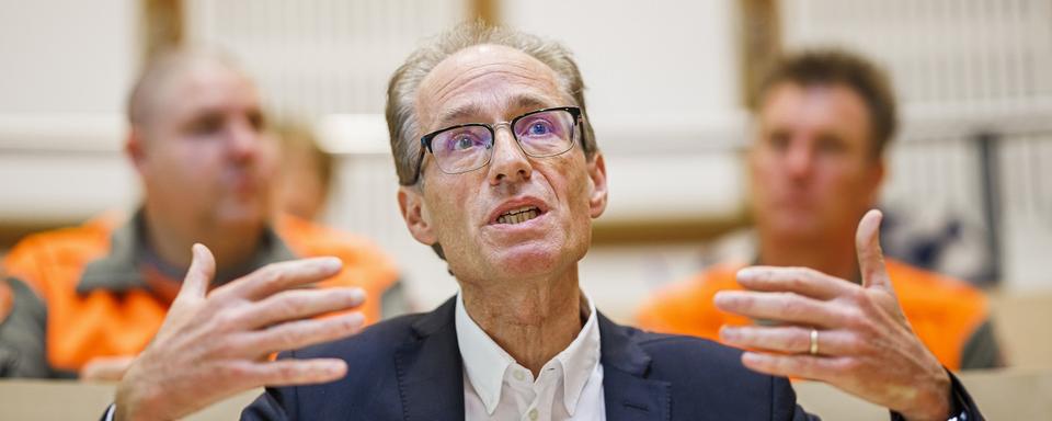 Erich Dürst, directeur de l'Etablissement vaudois d'accueil des migrants (EVAM). [Keystone - Valentin Flauraud]