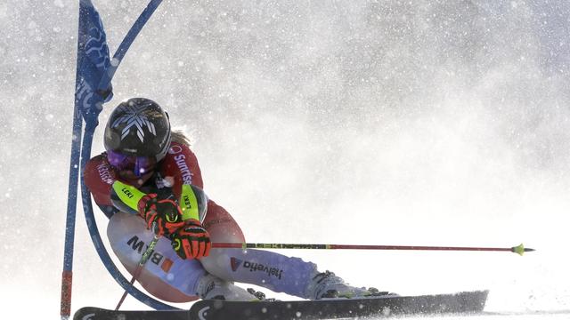 Lara Gut-Behrami s'est montrée très solide sur la neige autrichienne. [Keystone - Robert F. Bukaty]