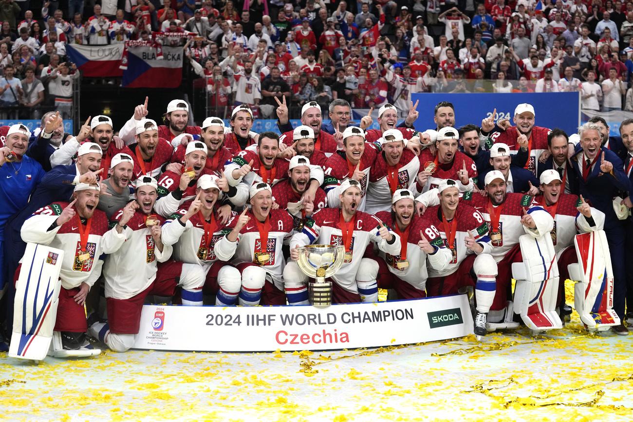 La Tchéquie a remporté son septième titre mondial. [KEYSTONE - PETR DAVID JOSEK]