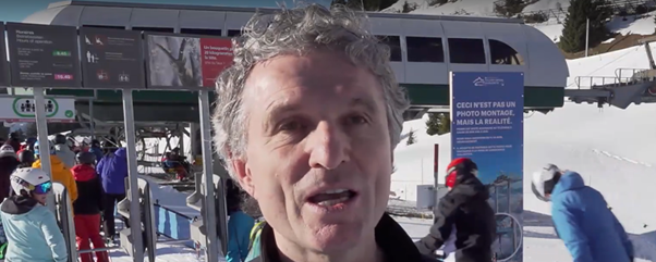 Christian Dubois, directeur de Télé Villars-Gryon-Diablerets et président de l’Association des Remontées Mécaniques des Alpes Vaudoises. [RTS]