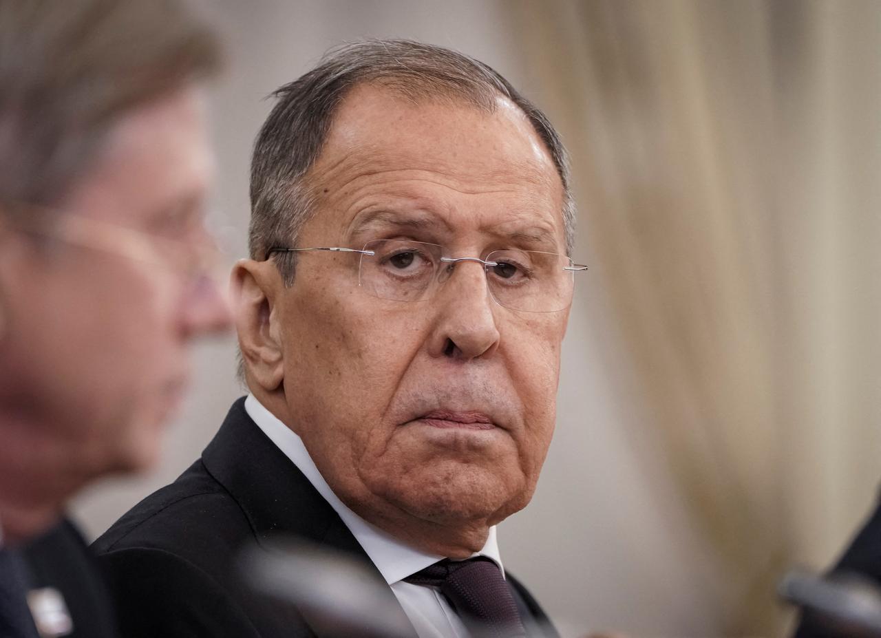 Le ministre russe des Affaires étrangères Sergueï Lavrov photographié ici à Astana, au Kazakhstan, le 9 novembre 2023 (image d'illustration). [REUTERS - Turar Kazangapov]