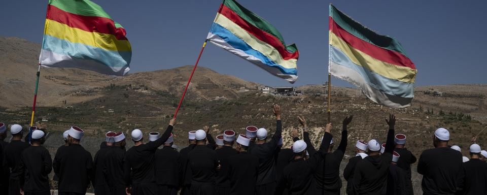 Des Druzes du plateau du Golan. [AP Photo/Keystone - Leo Correa]