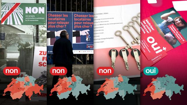 Les résultats finaux des votations du 24 novembre.