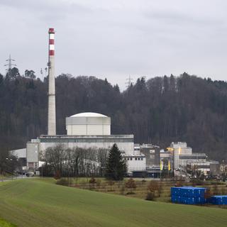 Cinq ans après le début des travaux, le démantèlement de la centrale nucléaire de Mühleberg (BE) est en bonne voie. [Keystone - Anthony Anex]