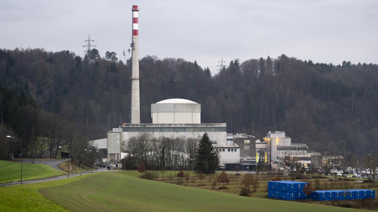 Cinq ans après le début des travaux, le démantèlement de la centrale nucléaire de Mühleberg (BE) est en bonne voie. [Keystone - Anthony Anex]