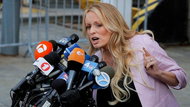 Stormy Daniels au procès de Donald Trump à New York. [REUTERS - Lucas Jackson]