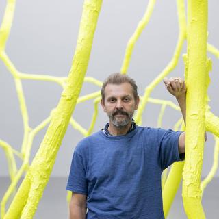 L'artiste suisse Ugo Rondinone est à l'honneur au Kunstmuseum de Lucerne dans l'exposition "Cry Me a River". [Keystone - Urs Flueeler]