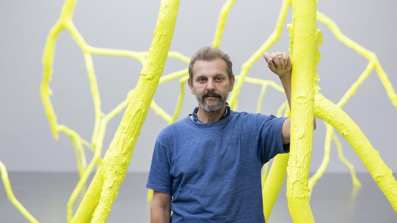 L'artiste suisse Ugo Rondinone est à l'honneur au Kunstmuseum de Lucerne dans l'exposition "Cry Me a River". [Keystone - Urs Flueeler]